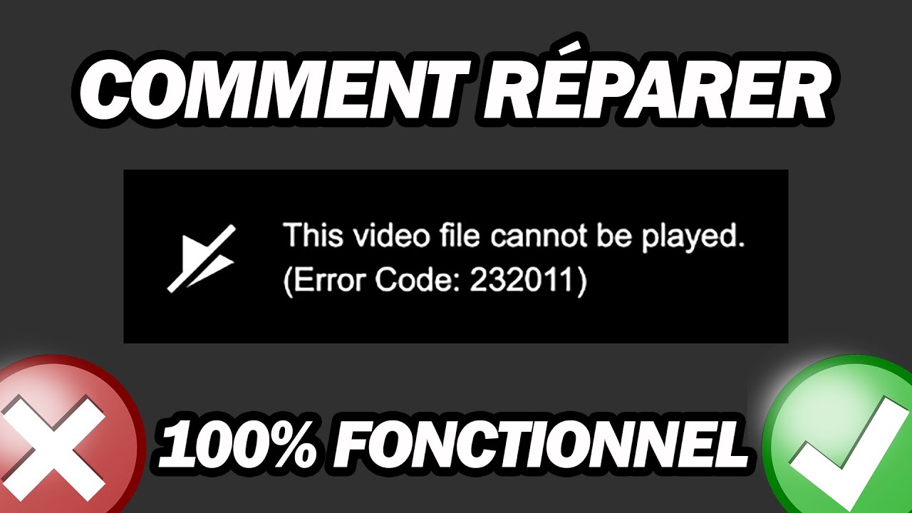 Comment Réparer Ce Fichier Vidéo Ne Peut Pas Être Lu (Code D'erreur
