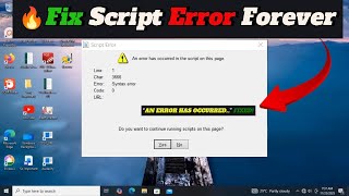 How to PERMANENTLY Fix Script Error in Windows 11/10/8/7 | "An Error Has Occurred" message