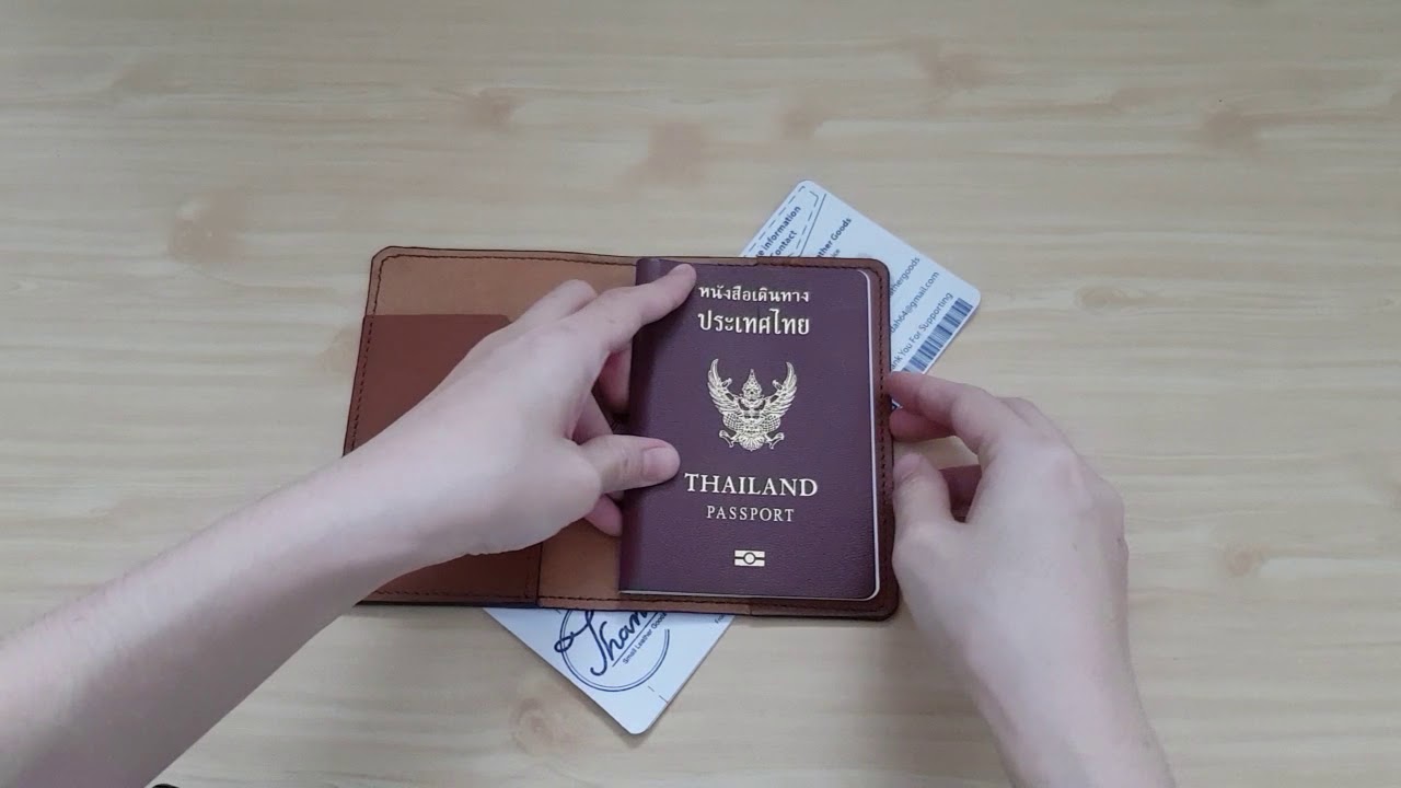 How to use our Slim passport case with 2 functions by ThaniSLG YouTube