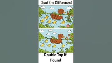 Only 1% Can Find All the Differences! 🐤 Spot the Duck Puzzle #shortsfeed #shorts