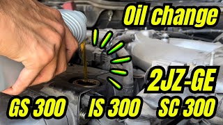 How to change engine oil on a Lexus GS 300 | 2JZ-GE (IS 300, SC 300, Supra)
