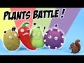 Plants vs Zombies Eye Poppers Battle Wall-nut Jalapeno Squash & Gloom-shroom