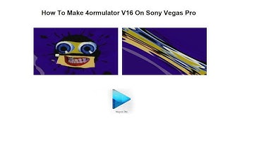 How To Make 4ormulator V16 On Sony Vegas Pro