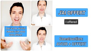 Grammaire française niveau A2 B1 | Passé composé du verbe OFFRIR
