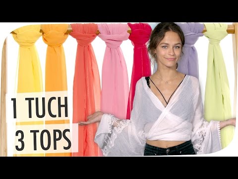 Video: 3 Möglichkeiten, Outfits mit Schals auszustatten