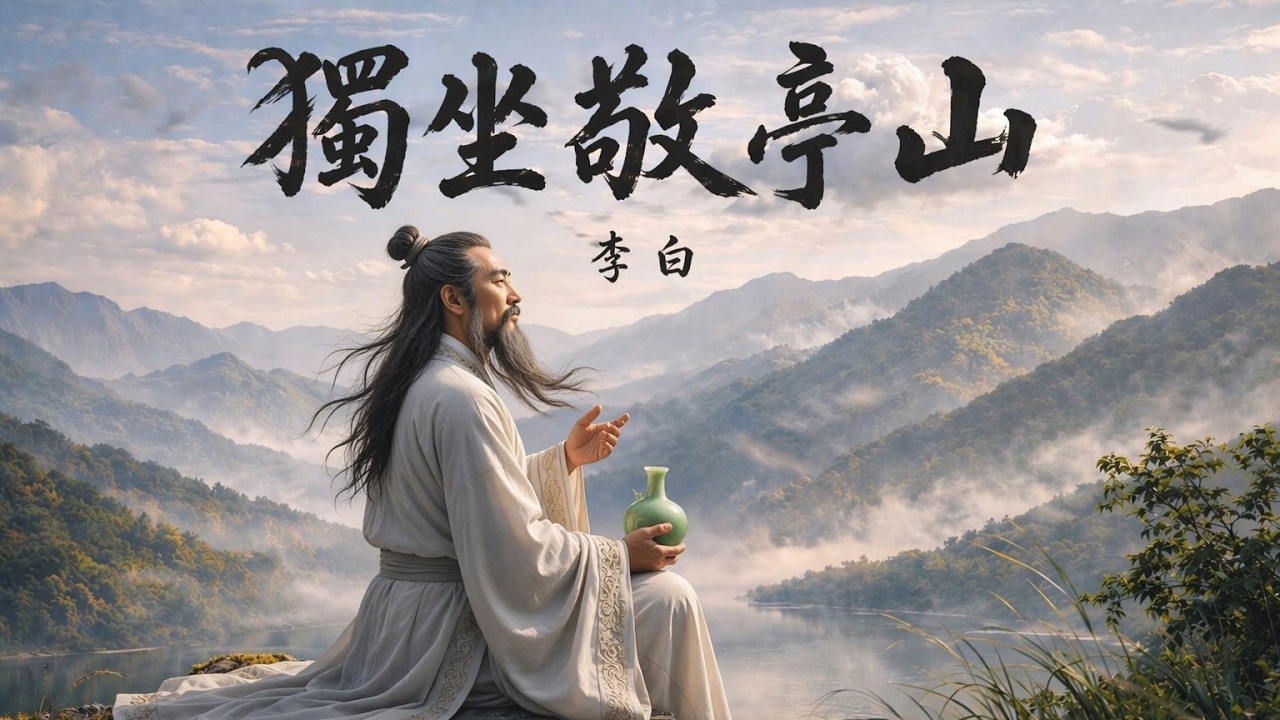 獨坐敬亭山】唐朝李白| 中國古詩| Chinese ancient poetry - YouTube