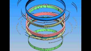 3D exploded view of a STEP Circular Fabric Gas Turbine Exhaust Expansion Joint  Assembly