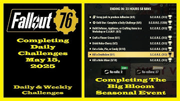 Completing Daily Challenges For May 15, 2025 - Fallout 76 Daily Challenges Guide