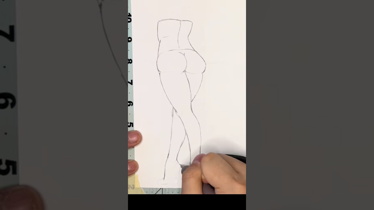 Как нарисовать женские ноги 