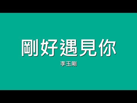 李玉剛 / 剛好遇見你【歌詞】