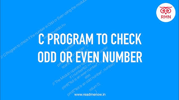 Given number is Odd or Even in C (Tamil)