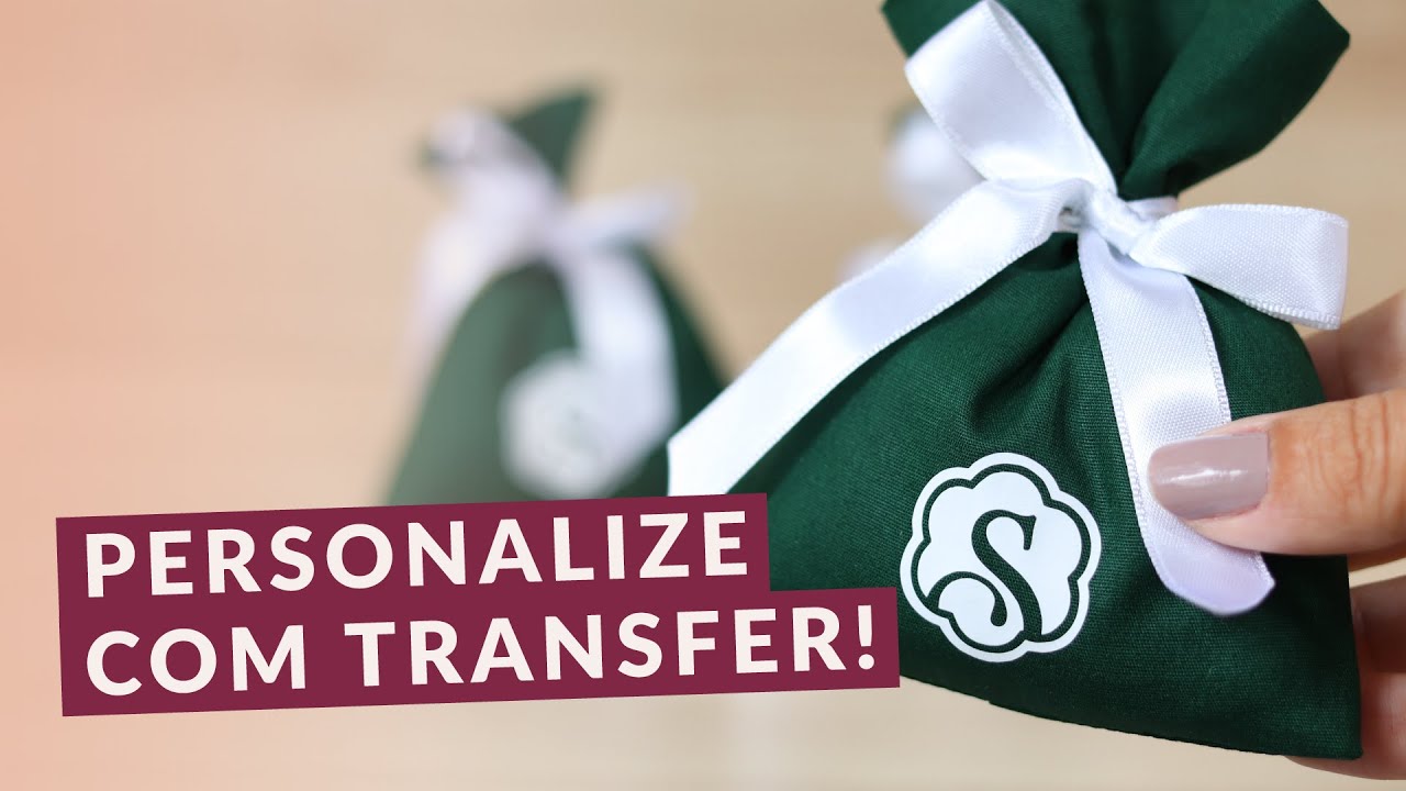 Como usar Transfer para personalizar saquinhos de algodão com a Silhouette