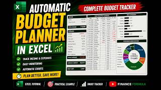 Excel Budget Planner & Expense Tracker | Automatic Monthly Dashboard screenshot 5