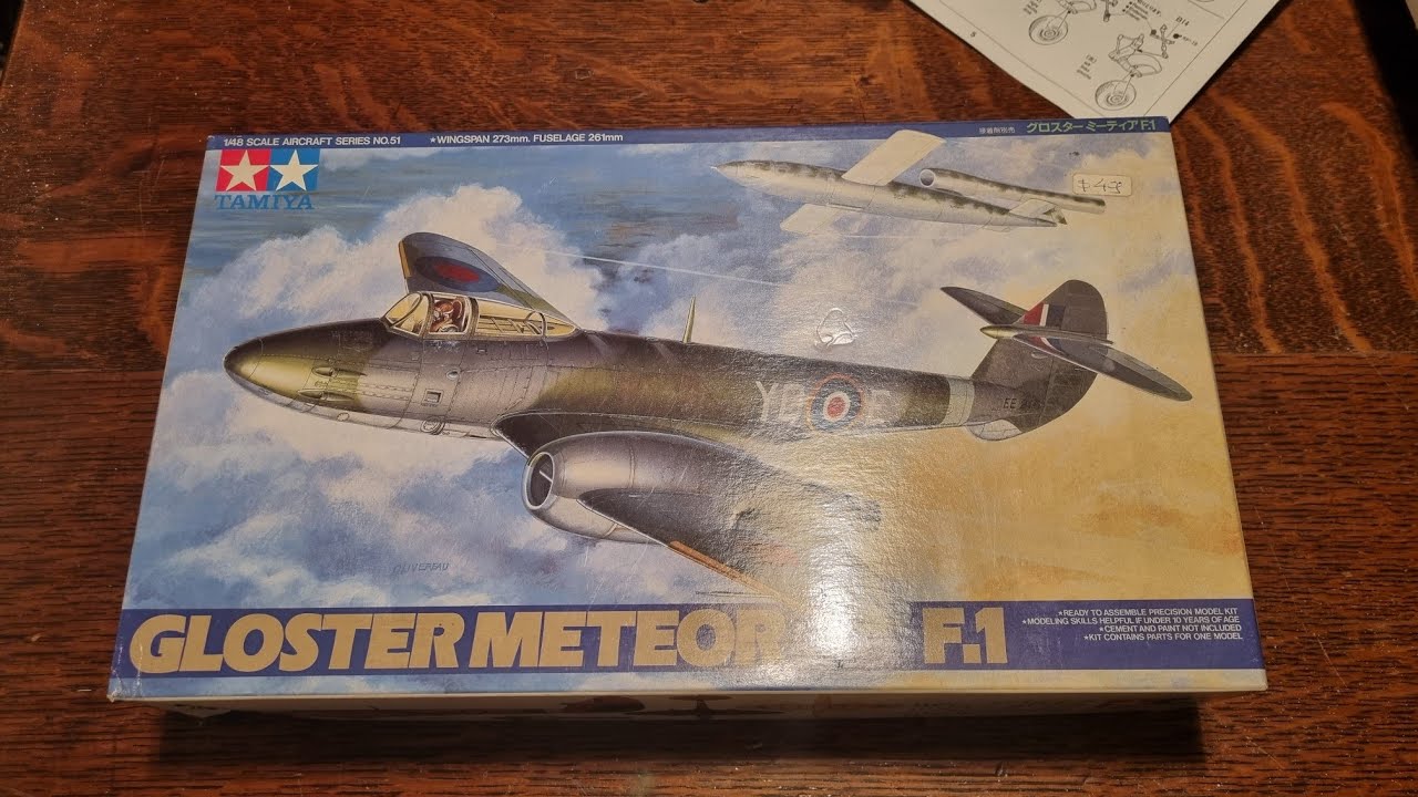  Tamiya 1/48 Gloster Meteor F.1 : Arts, Crafts & Sewing