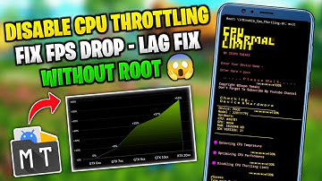 Disable Cpu Throttling Fix Fps Drop & Lag Fix | No Root