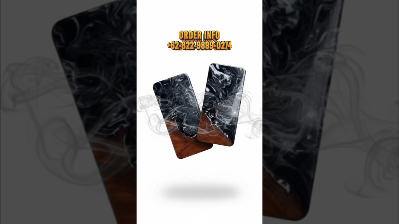 Case premium oframe bahan full resin mix kayu 