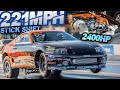 2400HP Stick Shift Supra Reaches 221MPH at 11,000RPM 🚗
