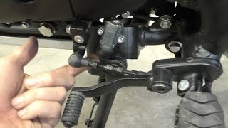 Removing the side-stand switch on a Himalayan