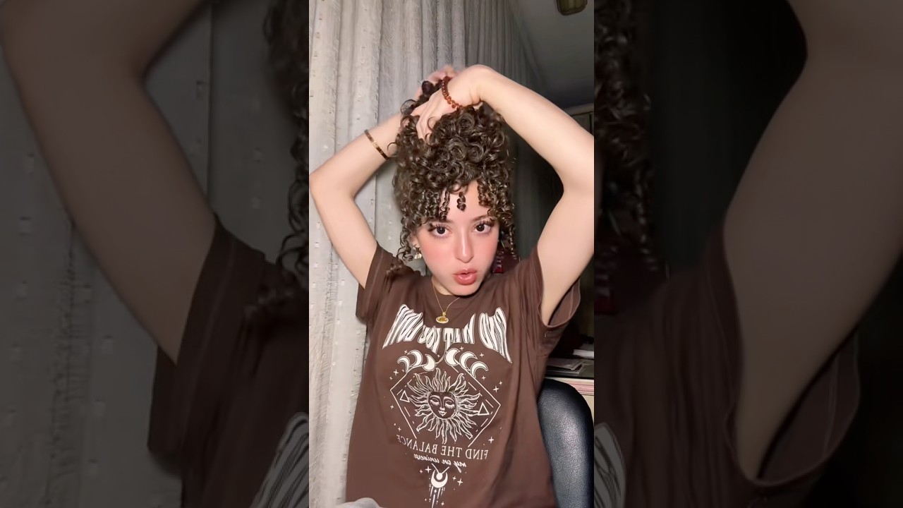 CUTEE 3agabtny awy #viral #curlyhair #curlyhairstyles #hairstyle #beauty #makeup