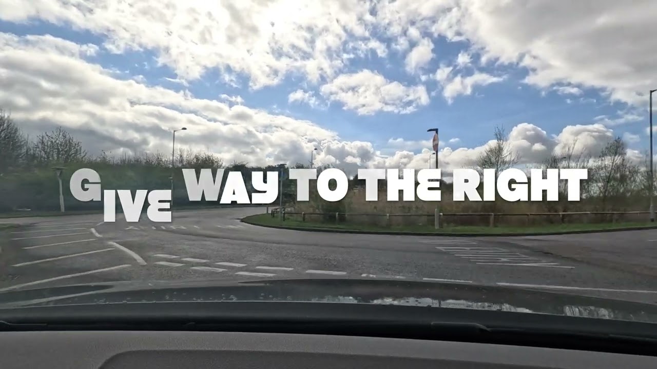 Driving out of the Milton P&R towards Cambridge, following a one-way system