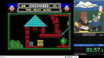 Dizzy 3: Fantasy World Dizzy - speedrun (any% ZX Spectrum) in 15:38 by TwoSpacesSG