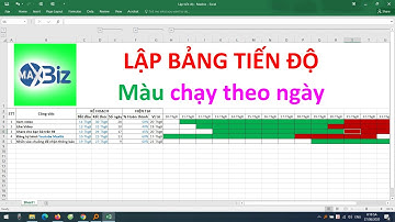 Lập bảng tiến độ có màu tự động chạy theo ngày trong excel | Maxbiz | A Bờ Cờ