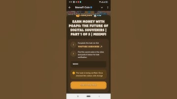 EARN MONEY WITH POAPS: THE FUTURE OF DIGITAL SOUVENIRS | PART 1 OF 5 | MEMEFI |Memefi New Video Code