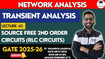 Source Free 2nd order Circuits (RLC Circuits) || Network Analysis || GATE 2025-26 || PrepFusion