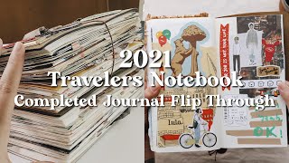Completed journal flip through 2021 ♡ Travelers notebook | Janethecrazy