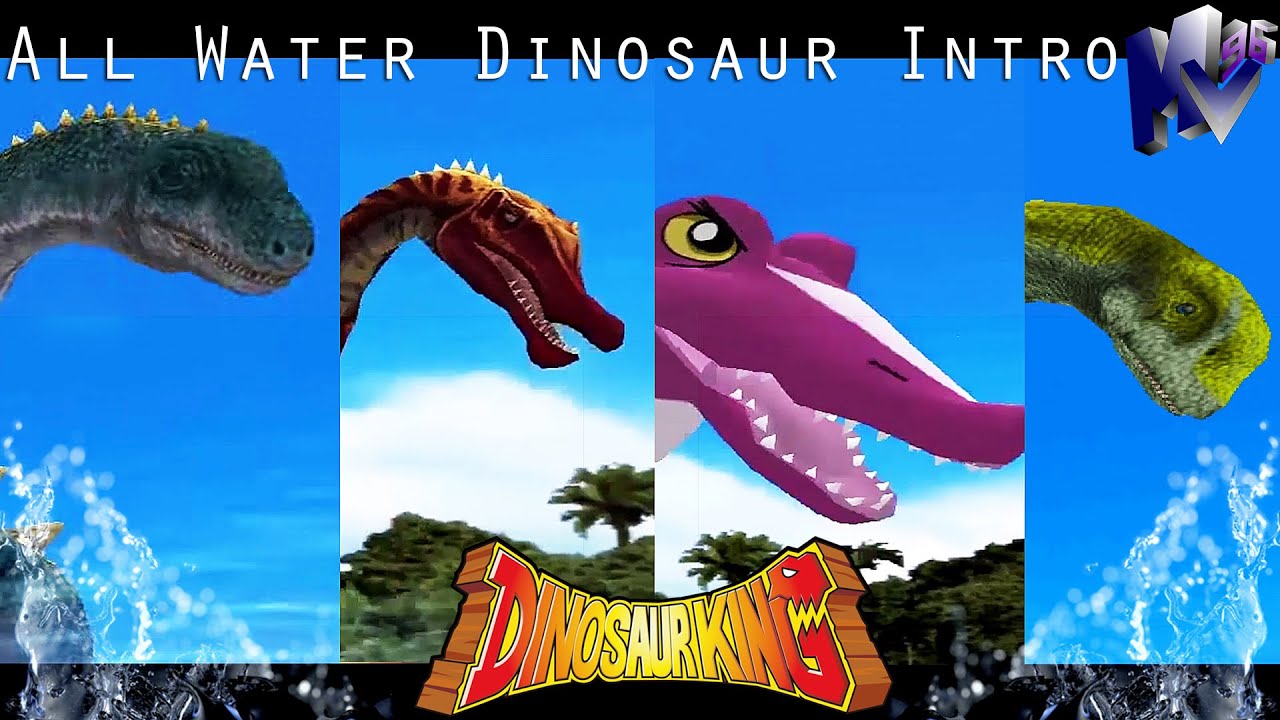 All Water Dinosaurs Dinosaur King Arcade Game 恐竜キング DTeam VS Alpha