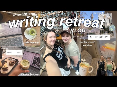going on a writing retreat *overseas* with my internet best friend! ✈️✨a writing travel VLOG
