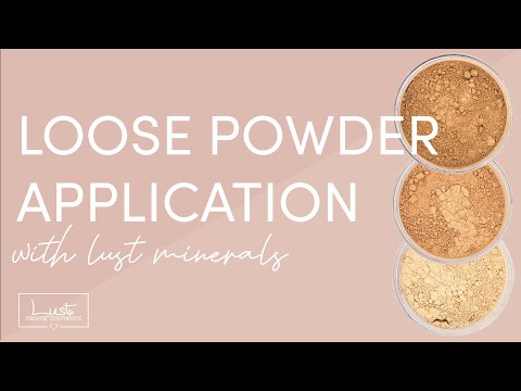 Makeup Application using our Clean Beauty by Lust Minerals Loose Powder Foundation - video from Lust Minerals