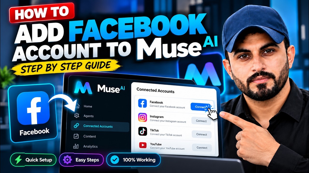 How to Add Facebook Account in Muse AI 🤖 | Easy Manual Setup Guide 2026 ...