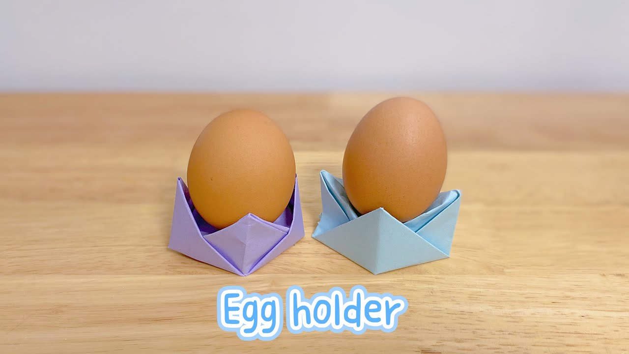 Origami egg holder easy origami kids craft YouTube