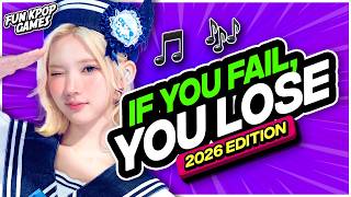 ⭐️IF YOU FAIL, YOU LOSE ❌ GUESS THE KPOP SONG 2026 EDITION | KPOP QUIZ - FUN KPOP GAMES 2026 screenshot 1