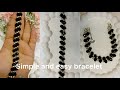 simple and easy bracelet making tutorial | How to make bracelet with crystal beads|#viral #tutorial 