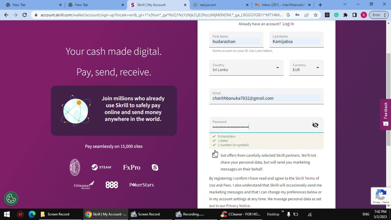How to make business Skrill account in sinhalese for beginners | sinhala language - Sithumashanka