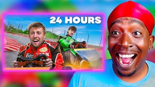 I Survived a 24 Hour YouTuber Race(REACTION)