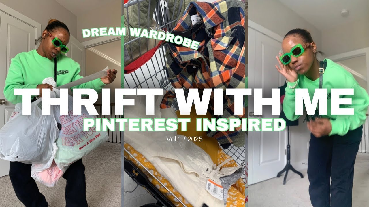 Thrift With Me | My Dream Wardrobe | Pinterest Inspired *Academia + Streetwear*
