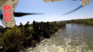 DJI Phantom Flyover Lock And Dam Augusta Ga 2 very Close Calls Wreck At The Ens
