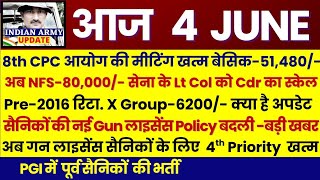 8th CPC में FF-3.83, कमुटेशन 11 साल, FMA-3000/-, Add Pen-5% | X Group Pay-6200 | Gun License 