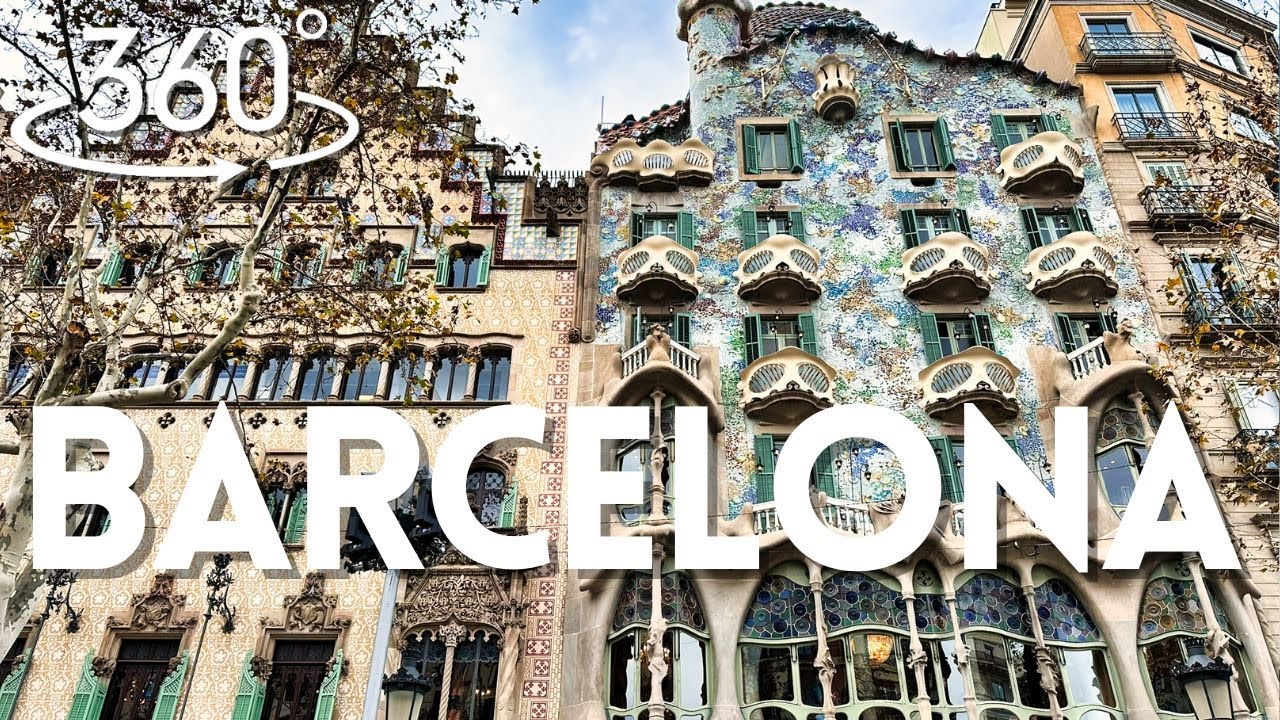 Barcelona, Spain in 360° |  VR City Tour