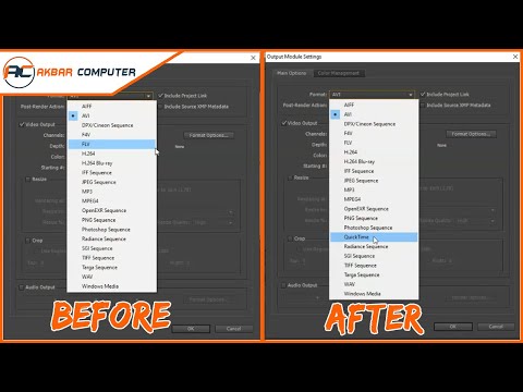 Cara Menambahkan Format Video QuickTime Pada Render Adobe After Effect