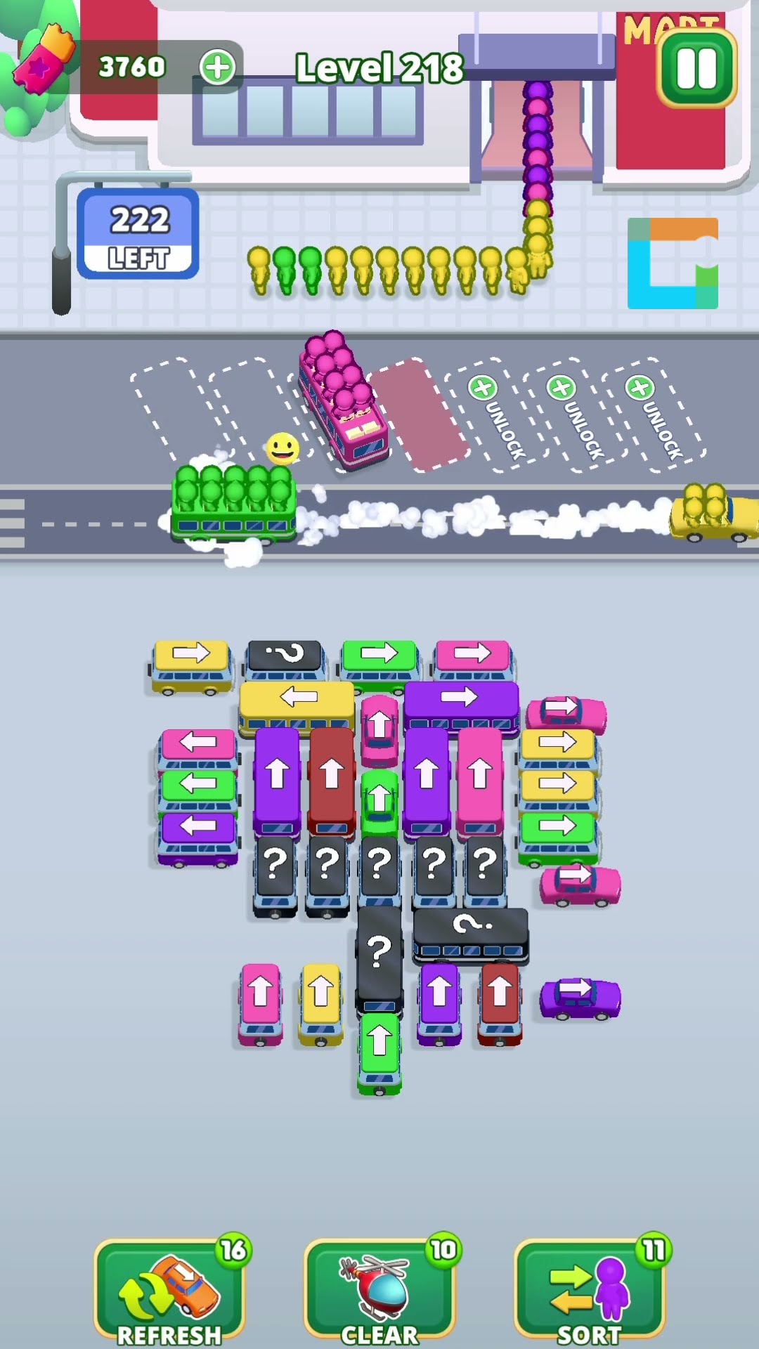 Level 218 (Bus Escape - Traffic Jam) #shorts #game #playgame