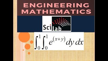Double integration using scilab