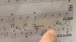 Dotted Note Drum Chart Figures