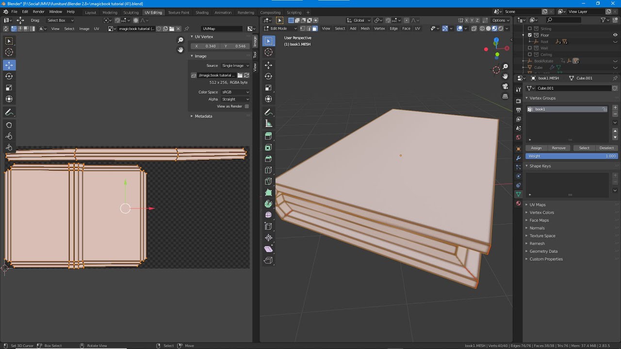 uv-editing-in-blender-editing-a-magic-book-youtube