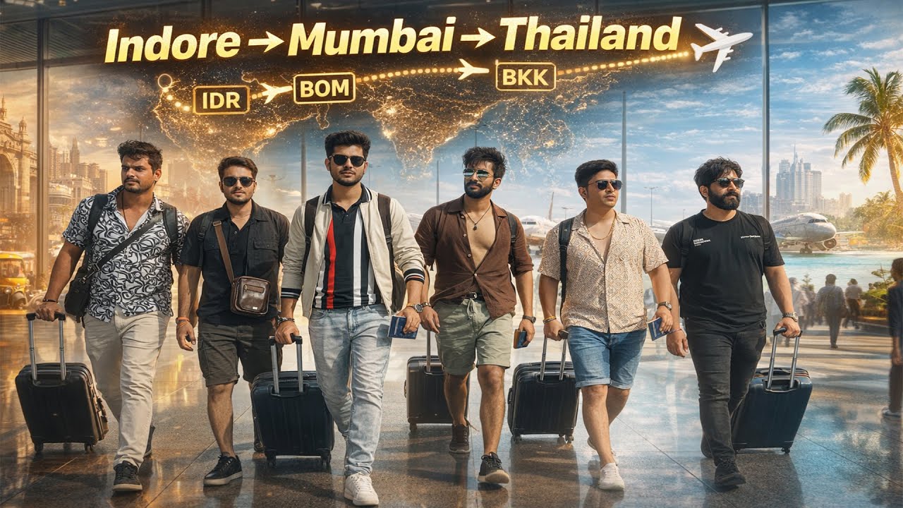 Indore se Thailand Tak | Mumbai | Bangkok | International trip vlog ❤️😍