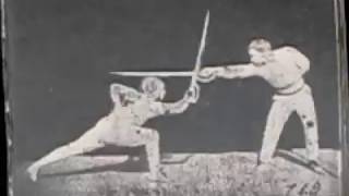 Old footage  - 1880 saber fencing from Kineographe folioscope [AMHE/HEMA]
