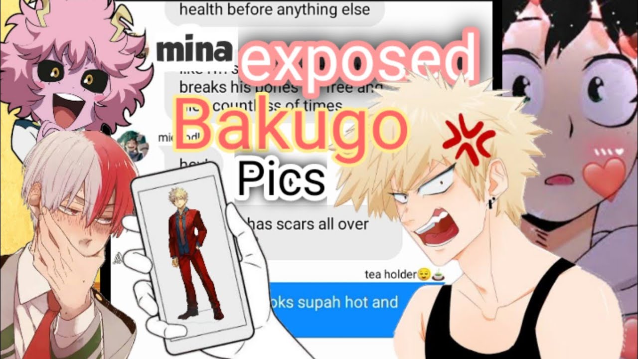 𝗠𝗶𝗻𝗮 𝗘𝘅𝗽𝗼𝘀𝗲𝘀 Bakugo's modeling Pictures 🥰